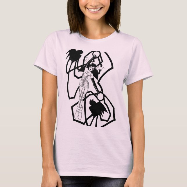 Cute Goth Girl T-Shirt (Front)
