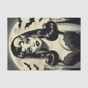 Cute Goth Girl Tissue Paper