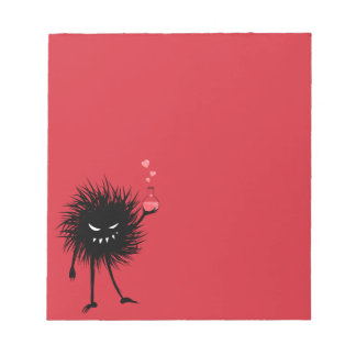 Cute Goth Love Potion Chemistry Valentines Day Red Notepad