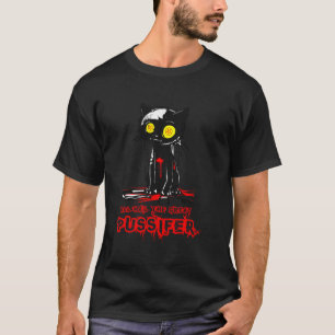 Cute Gothic Cat - Lucifer Satanic T-Shirt