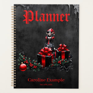 Cute Gothic Christmas Elf.  Planner