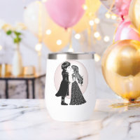 Cute Gothic Emo Kids Kiss Valentine's Day