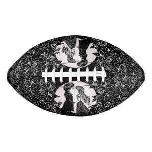 Cute Gothic Emo Kids Kiss Valentine's Day  American Football
