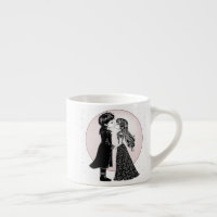 Cute Gothic Emo Kids Kiss Valentine's Day