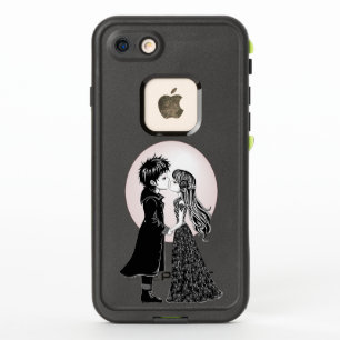 Cute Gothic Emo Kids Kiss Valentine's Day