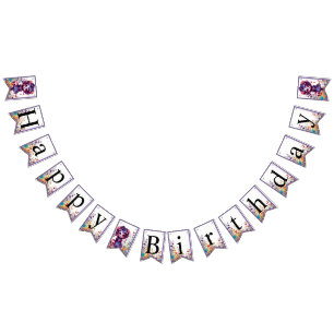 Cute Gothic Garden Sugar Skull Bunting