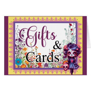 Cute Gothic Garden Sugar Skull Gifts n Cards