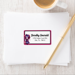 Cute Gothic Garden Sugar Skull  Label