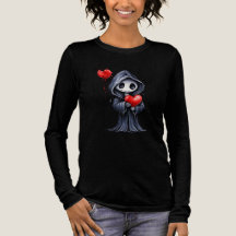 Cute Gothic Grim Reaper Heart T-Shirt – Spooky Lov