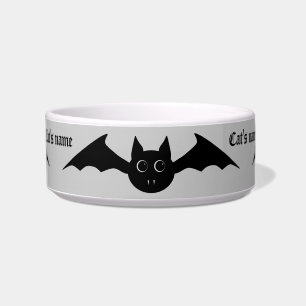Cute Gothic Halloween vampire bat with big eyes Bowl