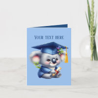 Cute Graduation add message koala bear