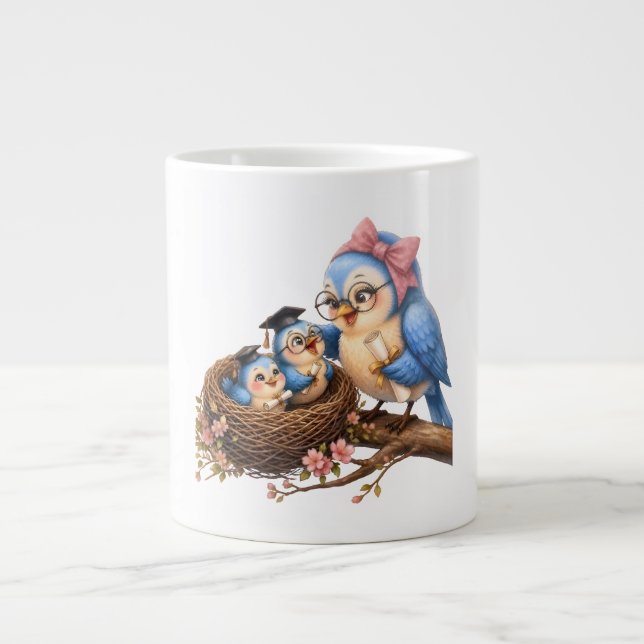 Cute Graduation Bird Speciality Mug (Front)