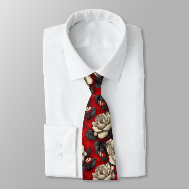 Cute Graduation Gifts For Him Gardenias Floral Tie (Tied)