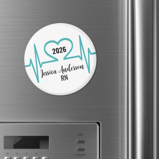 Cute Graduation Heart Beat Doctor Nurse Medical Magnet (Cute Graduation Heart Beat Doctor Nurse Medical Magnet)