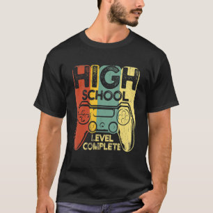 Cute Graduation High School Level Complete Senior  T-Shirt