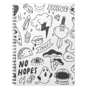 Cute Graffiti: Doodle Art Set. Notebook