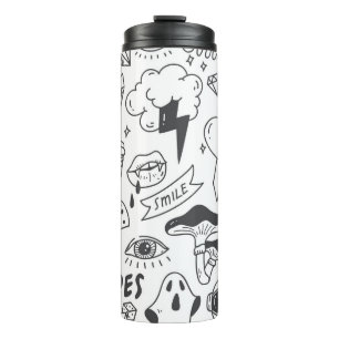 Cute Graffiti: Doodle Art Set. Thermal Tumbler