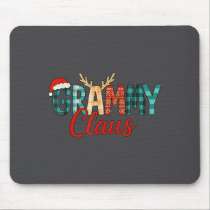 Cute Grammy Claus Christmas For Grandma Santa Hat  Mouse Mat