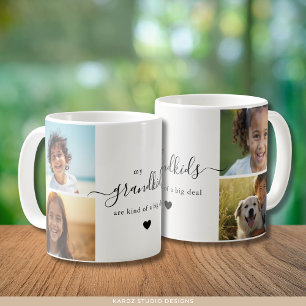 Cute Grandchildren Photo Collage for Grandma Coffee Mug