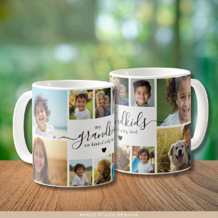 Cute Grandchildren Photo Collage for Grandmother Coffee Mug