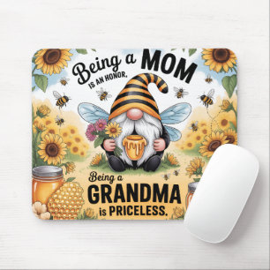 Cute Grandma Gnome Tumbler Mouse Mat