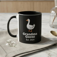 Cute Grandma Goose Est Year Minimalist Goose