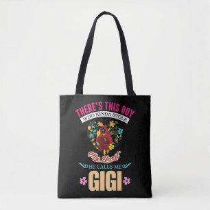 Cute Grandma Heart Best Gigi Grandmother Tote Bag