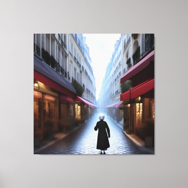 Cute Grandma in Paris Print (Front)