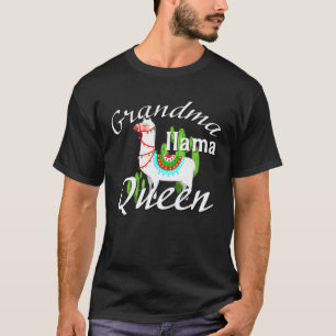 Cute Grandma Llama Alpaca Heart Love Family Abuela T-Shirt