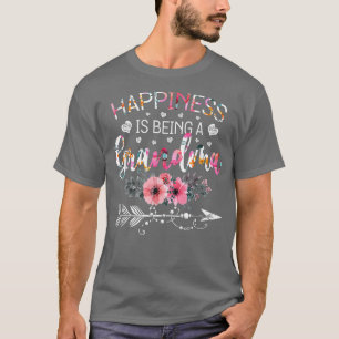 Cute Grandma Mother's Day Gifts Happiness Is Being T-Shirt