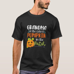 Cute Grandma Of The Cutest Pumpkin In The Patch Ha T-Shirt