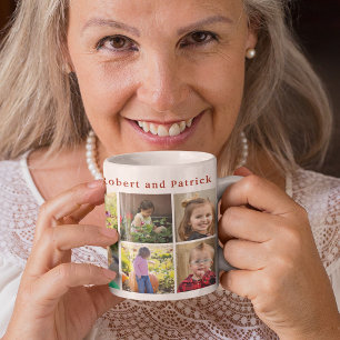 Cute grandma photo collage typography  coffee mug