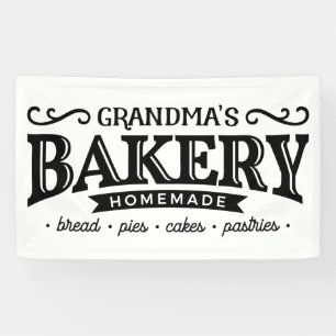Cute Grandma's kitchen Bakery decor banner