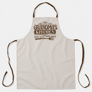 Cute Grandma's kitchen word art Apron