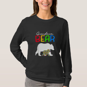 Cute Grandmom Bear Autism Awareness Autistic Famil T-Shirt