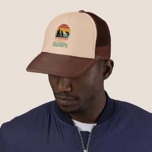 cute Grandpa fishing buddy word art  Trucker Hat