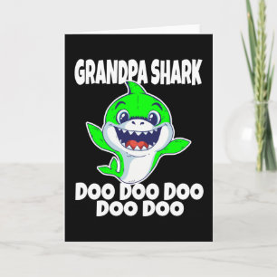 Cute Grandpa Shark Doo Doo Doo Card