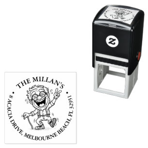 Cute Grandpa theme Self-inking Stamp