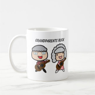 Cute Grandparents Rock Grandparent Day Personalise Coffee Mug