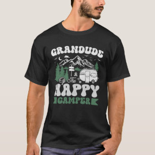 Cute Grandude Of The Happy Camper Camping Trip T-Shirt