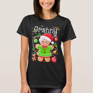 Cute Granny Gingerbread Family Matching Christmas T-Shirt