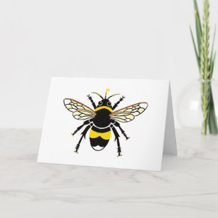Cute  Graphic BEE- Wildlife - Nature Card