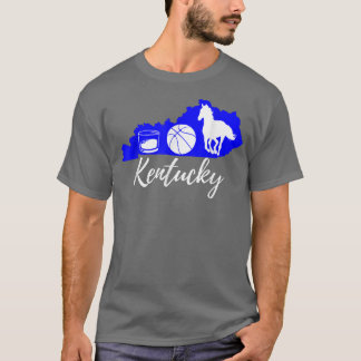 Cute Graphic Bourbon Basketball Horse Kentucky T-Shirt