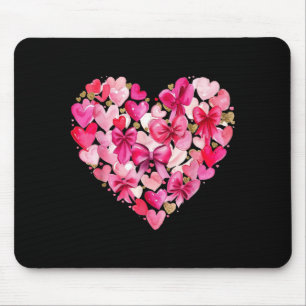 Cute Graphic Flower Heart Valentine Women Girl Kid Mouse Mat