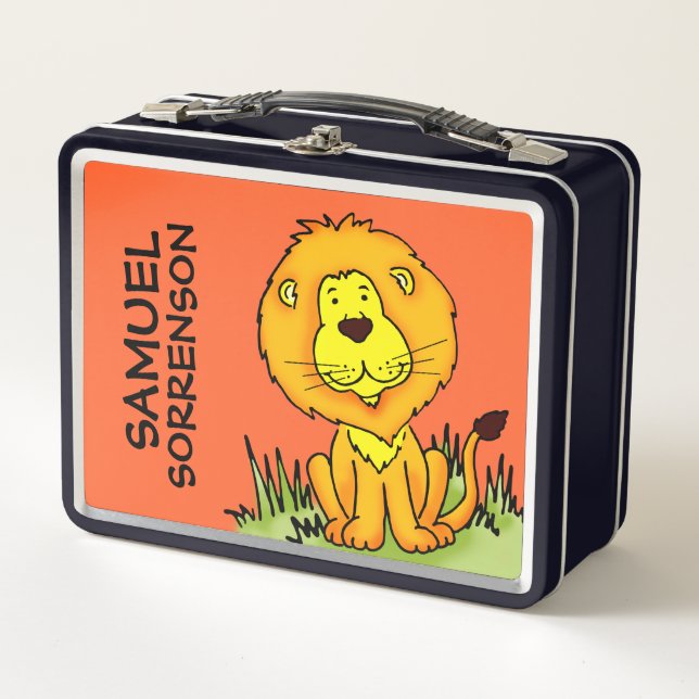 Cute graphic Lion kids named lunchbox (Front)