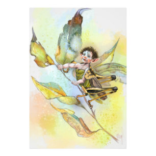 Cute Grasshopper Art Poster