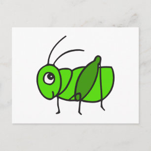 Cute Grasshopper Postcard