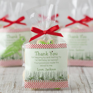 Cute Grasshoppers Birthday Party Favour Thank You Square Sticker