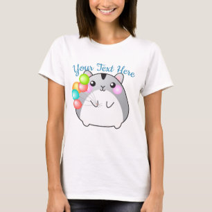 Cute Gray Kawaii Hamster T-Shirt