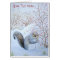 cute gray squirrel snow scene wildlife